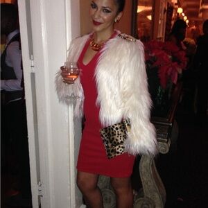 Red sleeveless Mystic dress size medium